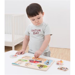 Peg puzzle - 8 pieces - fire brigade